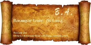 Baumgartner Atlasz névjegykártya